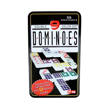 Juego Mesa Milan Domino Double 9 Color Dot