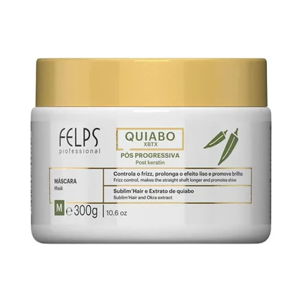 Mascarilla Capilar Felps Quiabo Xbtx Post Keratin 300 Gr