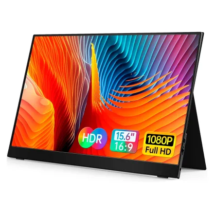 Monitor Portátil Vilva V156F1 15.6" Full HD 60Hz USB-C - Preto