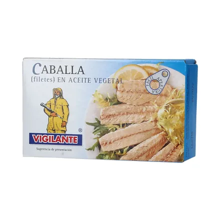 Filete Caballa Vigilante En Aceite Vegetal 85g
