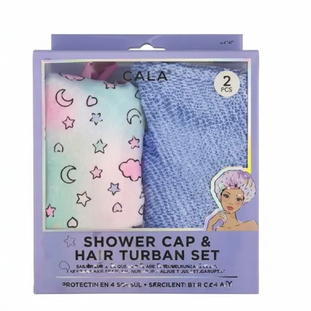 Gorro De Ducha y Turbante Cala Sweet Dreams