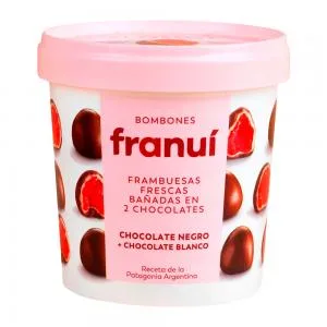 Framboesa Banhada Chocolate Amargo Franui Pote 150g