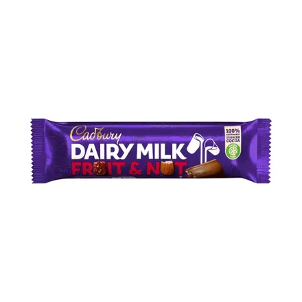 Chocolate Cadbury Dairy Milk Fruit Nut 49 Gr