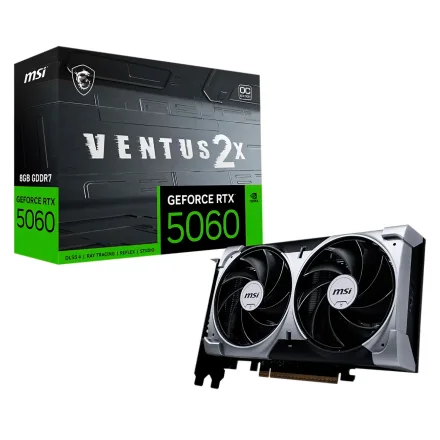 Placa Video Msi Ventus 2X Oc Geforce Rtx 5060 Gddr 7 V537 033