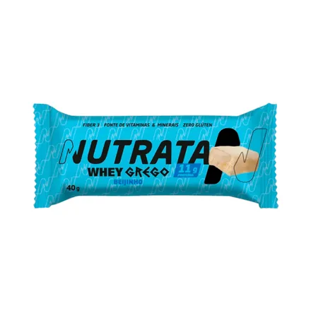 Barra Proteina Nutrata Whey Grego Beijinho 40 Gr