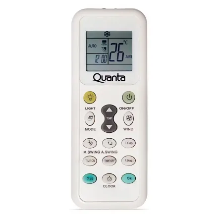 Controle Universal Para Ar Condicionado Quanta QTEAC3010 - Branco