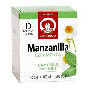Cha Carmencita Camomila Menta 10 Bags