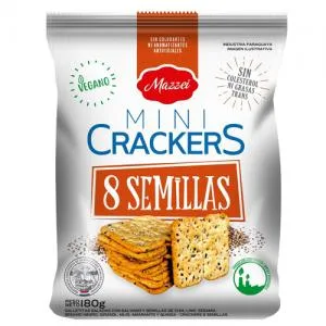 Galletita Mazzei 8 Semillas Mini Pacote 180g