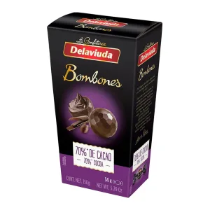 Bombom Delaviuda 70 Cacau 150g
