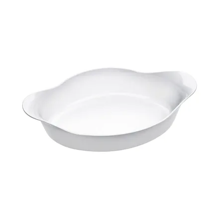 Asadera Oval Vidrio Marinex Opaline 1L