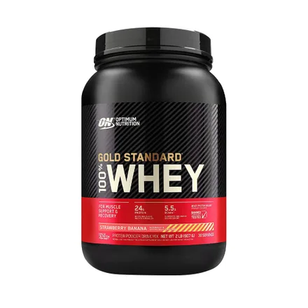 Suplemento Optimum Standard 100 Whey Strawberry Banana 907 Gr