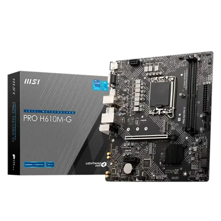 Placa Mae Msi Pro Ddr 5 Socket Lga 1700 Chipset H610 Atx