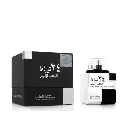 Lattafa Perfume 24 Carat White Gold Eau Parfum 100ml