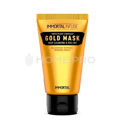 Mascara Facial Dourada Immortal Infuse Gold Mask Deep Cleansing Peel Off 150ml