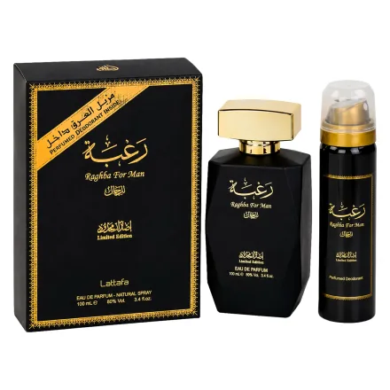 Perfume Lattafa Raghba Man Eau Parfum Masculino 100ml 50ml