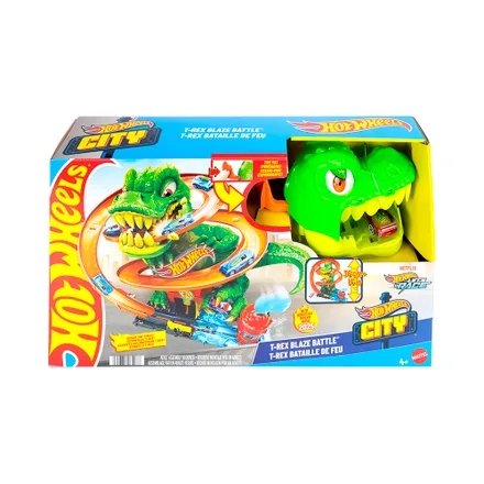 Pista Juego Mattel Hot Wheels City Rex Blaze Battle Jbm 73