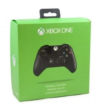 CONTROLE XBOX ONE NEGRO CAIXA VERDE