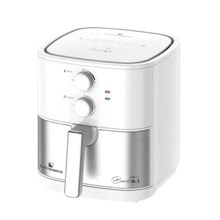 Freidora Eléctrica Airfryer Electrobras EBAF61W MAX 6.1L/1900W/220V- White Silver