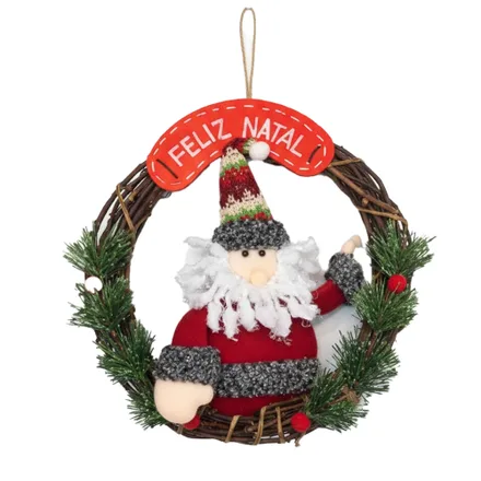 Adorno Navideno Guirnalda L8 258 Papa Noel