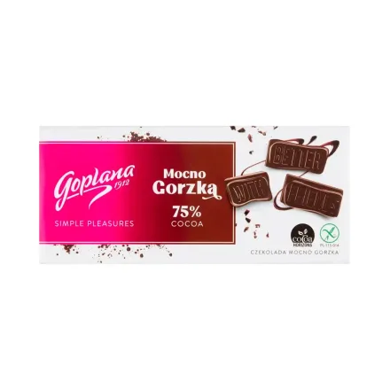 Tableta Chocolate Goplana Amargo 75 Cacao 90GR