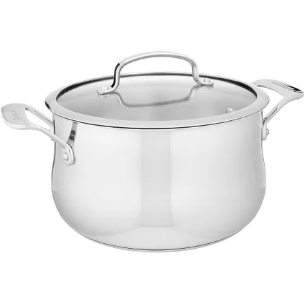 Panela Holandesa Tampa Cuisinart 445 22 Contour Aco Inox 5L