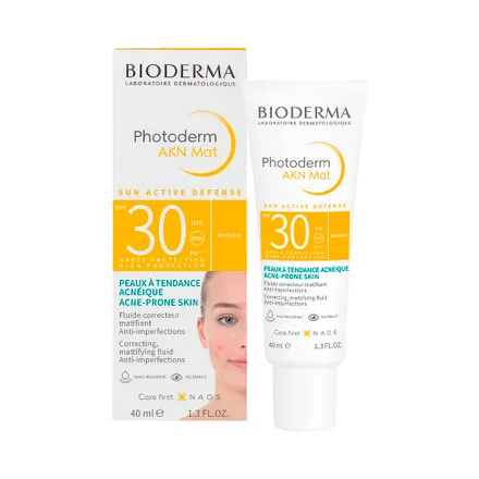 Protector Solar Facial Bioderma Photoderm Akn Mat Spf 30 40ml