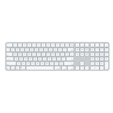 Teclado Apple Magic MXK73LL/A Touch ID Inglês - Branco