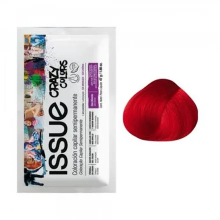 TINTA DE CABELO SEMI PERMANENTE ISSUE CRAZY ROJO