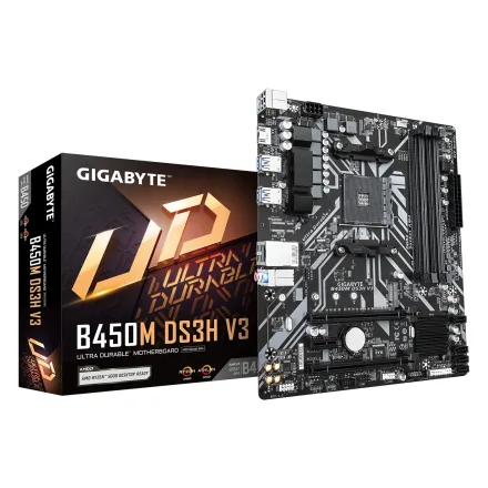 Placa Mae Gigabyte DS3H V3 Socket AM4 Chipset B450 Atx