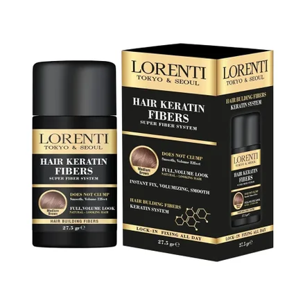 Tratamiento Lorenti Keratin Fibers Medium Brown 27,5 Gr