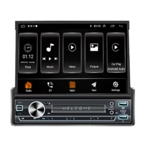 Multimidia Argos Retratil 1DIN MP15 Android Auto