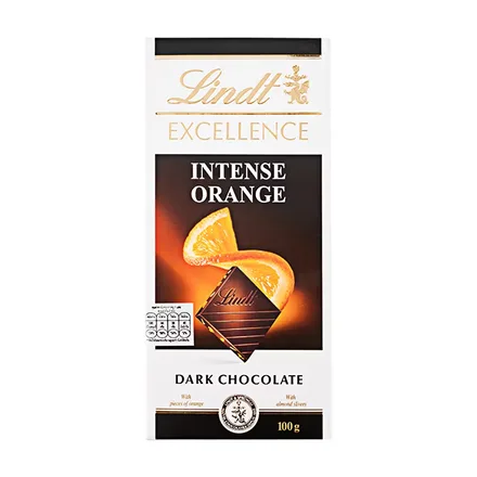 CHOCOLATE LINDT EXCELLENCE INTENSE ORANGE 100GR