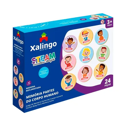 Juego Xalingo Steam Partes Del Cuerpo Humano 24 Piezas