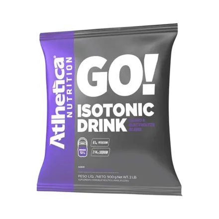 Suplemento Atlhetica Go Isotonic Drink Sachet Guarana Acai 900 Gr