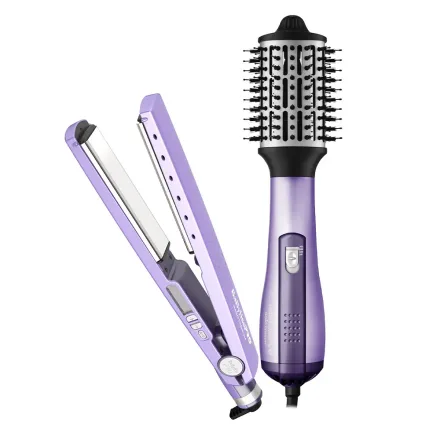 BABYLISS KIT NANO TITANIUM BNTLVPP44UZ CEPILLO/ALISADOR BIVOLT LILA