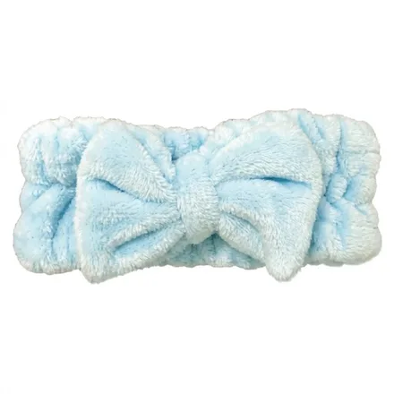 Diademas Cala Plush Big Bow Headband Light Blue