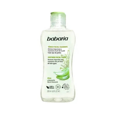 Tonico Facial Calmante Babaria Aloe Mazanilla 400ml