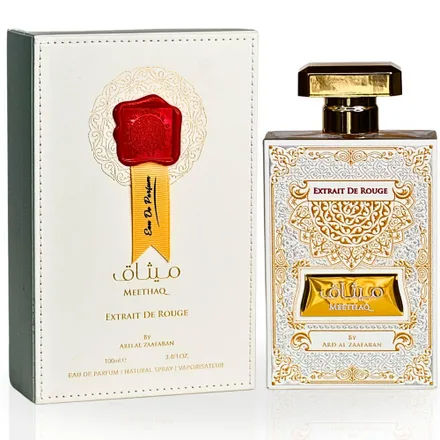 Perfume Ard Al Zaafaran Meethaq Extrait Rouge Eau Parfum Masculino 100ml