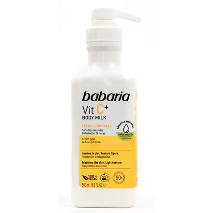 Leite Corporal Babaria Hidratante Vit Plus Todos Tipos Pele 500ml