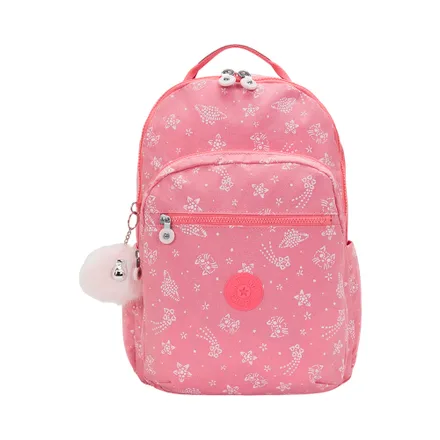 Mochila Kipling Seoul Lap Glitter Cats