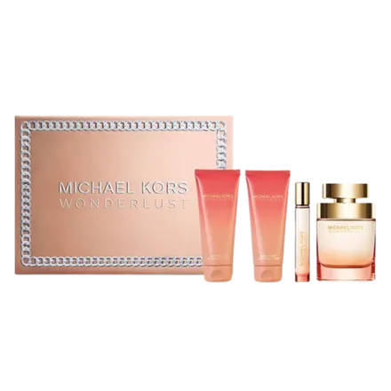 Michael Kors Wonderlust Femenino Eau Parfum Plus Body Lotion Shower Gel 100ml 10ml