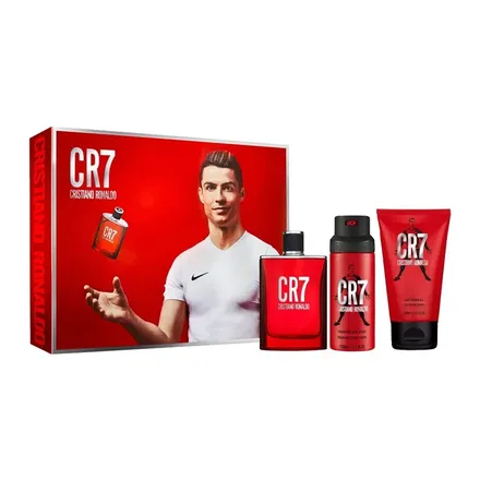 Cristiano Ronaldo CR7 Masculino Eau Toilette Plus Shower Gel Body Spray 100ml 150ml