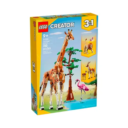 Juguete Construccion Lego Creator Wild Safari Animals 3 En 1 780 Piezas