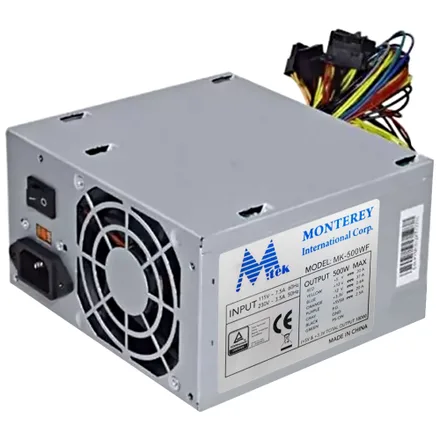 Fuente de Alimentación para PC Mtek MK-500WF 500W/Bivolt - Plata