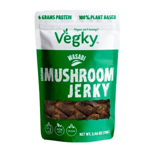 Carne Cogumelo Seca Vegano Vegky Wasabi 70g