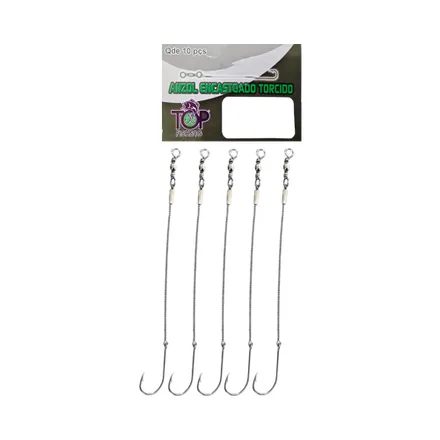 Leader Inoxidable Niquel Fishing Con Anzuelo 1971 9 0 10 Piezas