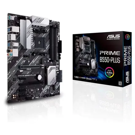 Placa Mae Prime B550 Plus Socket AM4 Chipset Ddr 4 Atx