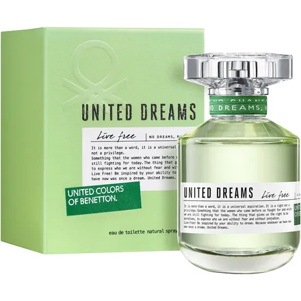 Benetton United Dreams Live Free Eau Toilette 80ml