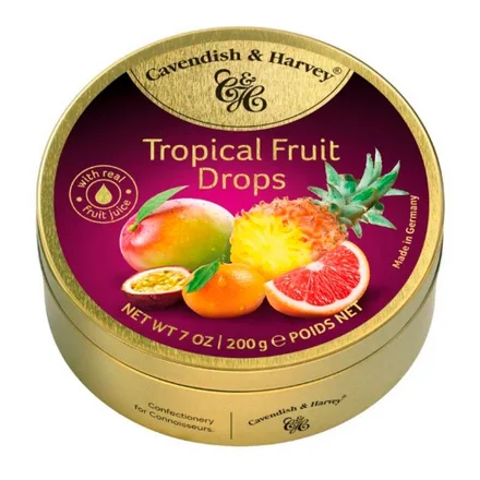 Caramelo Cavendish Harvey Tropical Fruit Drops 200g