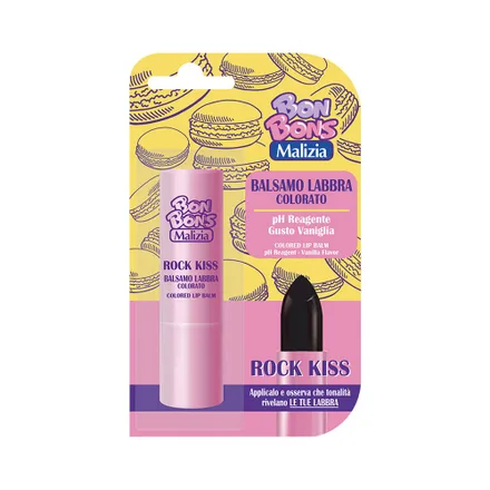 Bálsamo Labial Malizia Bon Bons Rock Kiss Vanilla 3,5 Ml